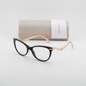 Jimmy Choo JC258 0807 00 Cat Eye 54mm Eyeglasses - Black/Gold